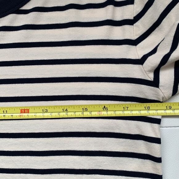MADEWELL White/Blue Cotton Tunic Size S - Picture 6 of 10